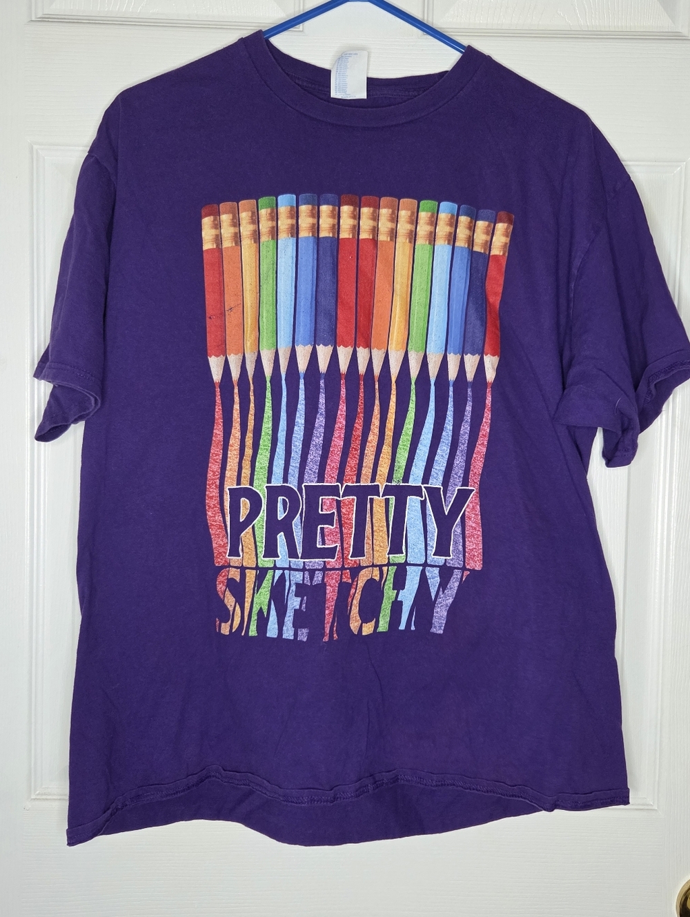 "Pretty Sketchy" Artist Tshirt Mens Size XL